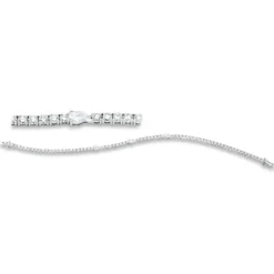 Armband aus 750 Gold Weißgold 72 Diamanten 3,65ct B:3,3mm L:17,8cm