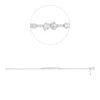 Armband aus 750 Gold Weißgold 26 Diamanten 0,56ct B:4mm L:18cm