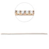 Armband aus 750 Gold weiß/rot 75 Brillanten 2,49ct TW-SI B:1,9mm L:17,8cm
