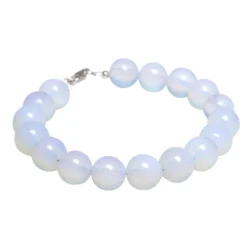 Armband aus Opalit - Mondstein & 925 Silber, Armschmuck, Damen