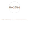 Armband aus 750 Rotgold 90 Diamanten Fanatsy-Schliff 4,63ct TW-SI B:3,2mm L:17,8cm