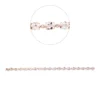 Armband aus 750 Rotgold 18 Morganite 11,7ct rosa 18 Brillanten 0,29ct TW-SI