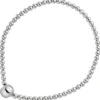 Armband aus 925 Silber Kugelarmband Silberarmband endlos elastisch dehnbar