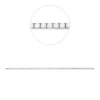 Armband aus 750 Weißgold 62 Brillanten 4,49ct TW-VSI B:3,8mm L:17,5cm 4er-Krappe