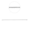 Armband aus 750 Weißgold 100 Brillanten 0,96ct TW-SI B:1,7mm L:17,5cm 4er-Krappe