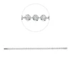 Armband aus 585 Weißgold 35 Brillanten 3,59ct TW-SI B:450mm L:17,8cm