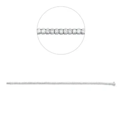Armband aus 750 Weißgold 93 Brillanten 1,95ct TW-SI B:2,6mm L:17,5cm
