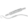 Armband aus 750 Weißgold 49 Diamanten 1,28ct TW-VSI B:6,2mm L:17,1cm