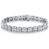 Armband aus 750 Weißgold 344 Diamanten 8,01ct TW-SI B:7,5mm L:17,5cm