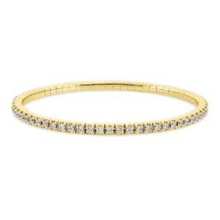 Armband Flex-Band aus 750 Gold Gelbgold 66 Brillanten 2,07ct TW-SI Ø53mm