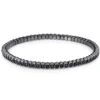 Armband Flex-Band aus 750 Gold Weißgold 65 Brillanten 1,46ct schwarz Zarge