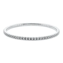 Armband Flex-Band aus 750 Weißgold rhodiniert 66 Brillanten 0,69ct TW-SI B:2,9mm
