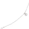 Armband mit Anhänger 29 Brillanten 0.34Ct W/SI 585 Gold Weißgold 18,5cm Damen