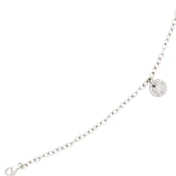 Armband mit Anhänger 29 Brillanten 0.34Ct W/SI 585 Gold Weißgold 18,5cm Damen