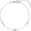 Armband mit 3 Anhängern Glaube Liebe Hoffnung aus 925 Silber 16-19cm