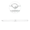 Armband Tropfen aus 750 Weißgold 8 Diamanten 0,29ct TW-SI B:12mm L:19cm