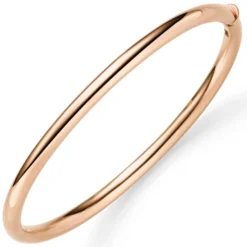 Armreif Armband Armschmuck aus 750 Gold Rotgold 4mm breit glänzend oval 60x49mm