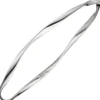 Armreif Armband Armschmuck aus 925 Silber rhodiniert gewellt 2,9mm schmal