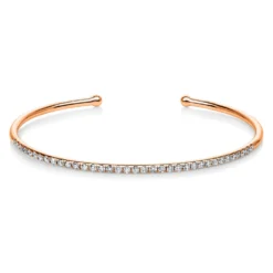 Armreif Armspange aus 750 Gold Rotgold 36 Brillanten 0,64ct TW-SI 45x55mm