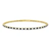 Armreif aus 750 Gelbgold 38 Saphire 1,15ct blau 37 Brillanten 0,88ct TW-SI Ø58mm
