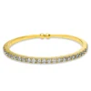 Armreif aus 750 Gold Gelbgold 26 Brillanten 3,89ct TW-VSI 48x56mm