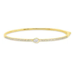 Armreif aus 750 Gold Gelbgold 43 Diamanten 0,65ct TW-SI
