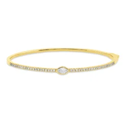 Armreif aus 750 Gold Gelbgold 43 Diamanten 0,63ct TW-SI