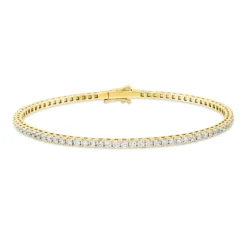 Armreif aus 750 Gold Gelbgold 78 Diamanten 2ct TW-SI 51,3x59,7mm