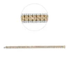 Armreif aus 750 Gold gelb/weiß 315 Diamanten 8,41ct