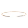 Armreif aus 585 Gold Rotgold 18 Diamanten 0,35ct 48x58mm