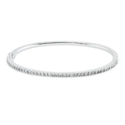 Armreif aus 750 Gold Weißgold 42 Brillanten 1ct TW-VSI 47x57mm