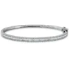 Armreif aus 750 Gold Weißgold 227 Diamanten 1,34ct TW-SI 48x56mm