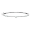 Armreif aus 750 Gold Weißgold 39 Diamanten 1,42ct F-SI 50x60mm