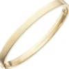 Armreif 55,6mm x 61,7mm ovaler Armband aus 375 Gold Gelbgold Armschmuck