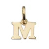 Buchstabe " M " Ketten Anhänger 7,8x6,7mm Goldanhänger 333 Gold Einhänger Unisex