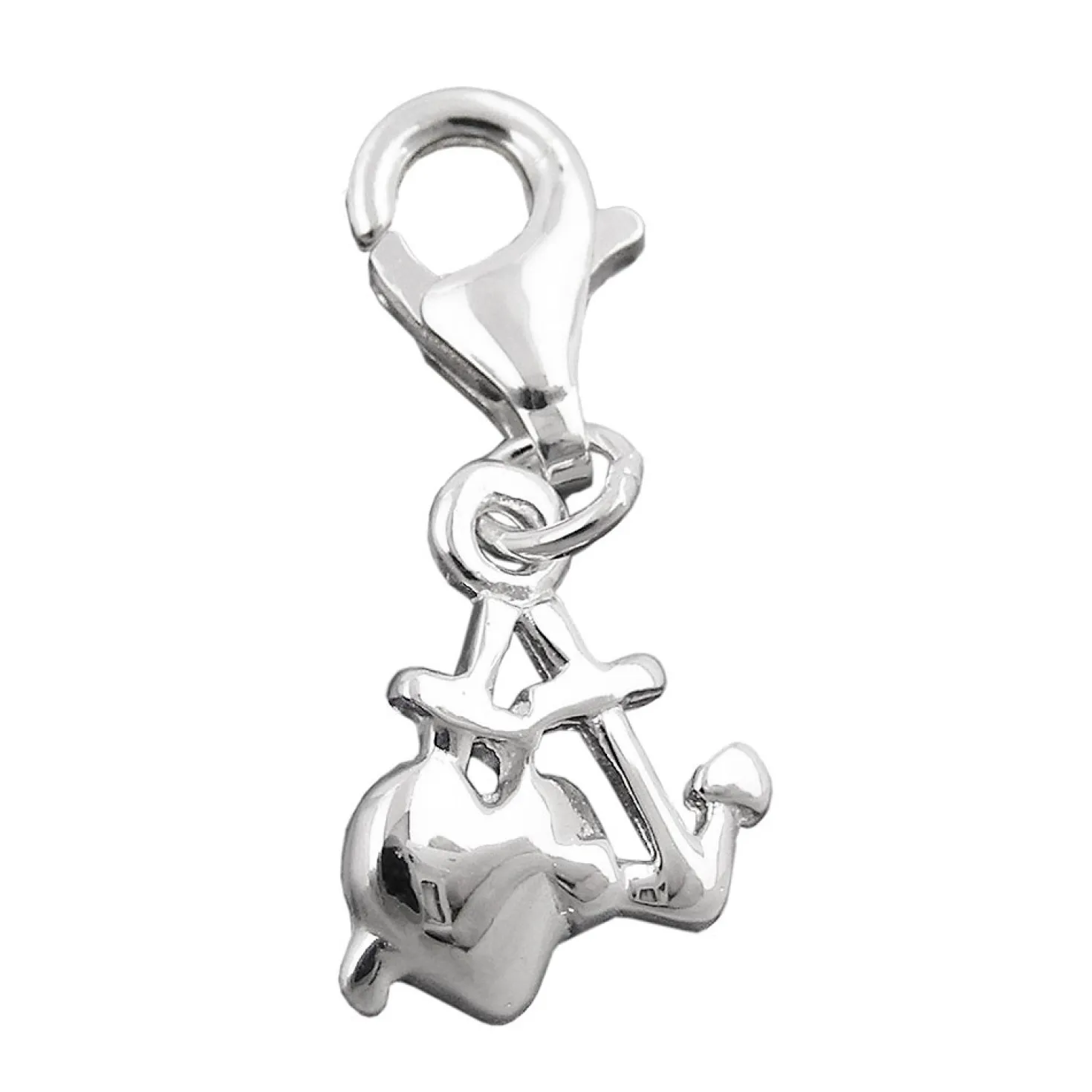 Charm Seemannsgrab Glaube Liebe Hoffnung 925 Silber Damen Silberanhänger