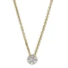 Collier aus 750 Gelbgold 6 Brillanten 0,13ct TW-SI 1 Brillant 0,04ct TW-SI L:42cm
