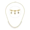Collier aus 585 Gelbgold 19 Diamanten Baguette-Schliff 0,59ct TW-SI L:45,7cm