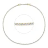 Collier aus 750 Gold Gelbgold 150 Brillanten 12,32ct TW-SI L:45cm
