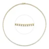 Collier aus 750 Gold Gelbgold 191 Brillanten 5,8ct TW-SI L:42cm 4er-Krappe