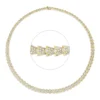 Collier aus 750 Gold Gelbgold 1000 Brillanten 14,12ct TW-VSI L:43cm