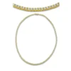 Collier aus 750 Gold Gelbgold 211 Brillanten 9,4ct TW-SI L:55,9cm