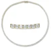 Collier aus 750 Gold Gelbgold 137 Brillanten 15,72ct TW-SI L:45cm