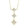 Collier aus 750 Gold Gelbgold 15 Brillanten 0,44ct TW-SI L:45,7cm