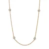 Collier aus 750 Gold Gelbgold 10 Brillanten 0,29ct TW-SI L:45cm Zarge