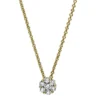Collier aus 750 Gold Gelbgold 7 Brillanten 0,27ct TW-SI L:42cm