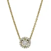Collier aus 750 Gold Gelbgold 26 Brillanten 0,19ct TW-SI L:45cm