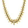 Collier aus 750 Gold Gelbgold 23 Brillanten 0,12ct TW-PI L:43,2cm