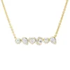 Collier aus 750 Gold Gelbgold 49 Diamanten 1,17ct TW-SI L:40,6cm