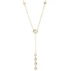 Collier aus 750 Gold Gelbgold 9 Diamanten 0,49ct TW-SI L:45,7cm